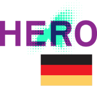 Hero-logo m/tysk flagg Hero-logo m/tysk flagg